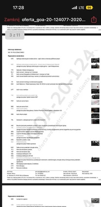 Audi A8 cena 265500 przebieg: 96000, rok produkcji 2020 z Skaryszew małe 67